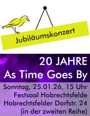 Jubiläumskonzert am 25.01.2026 um 15Uhr im Festsaal Hobrechstfelde, Hobrechstfelder Dorfstraße 24